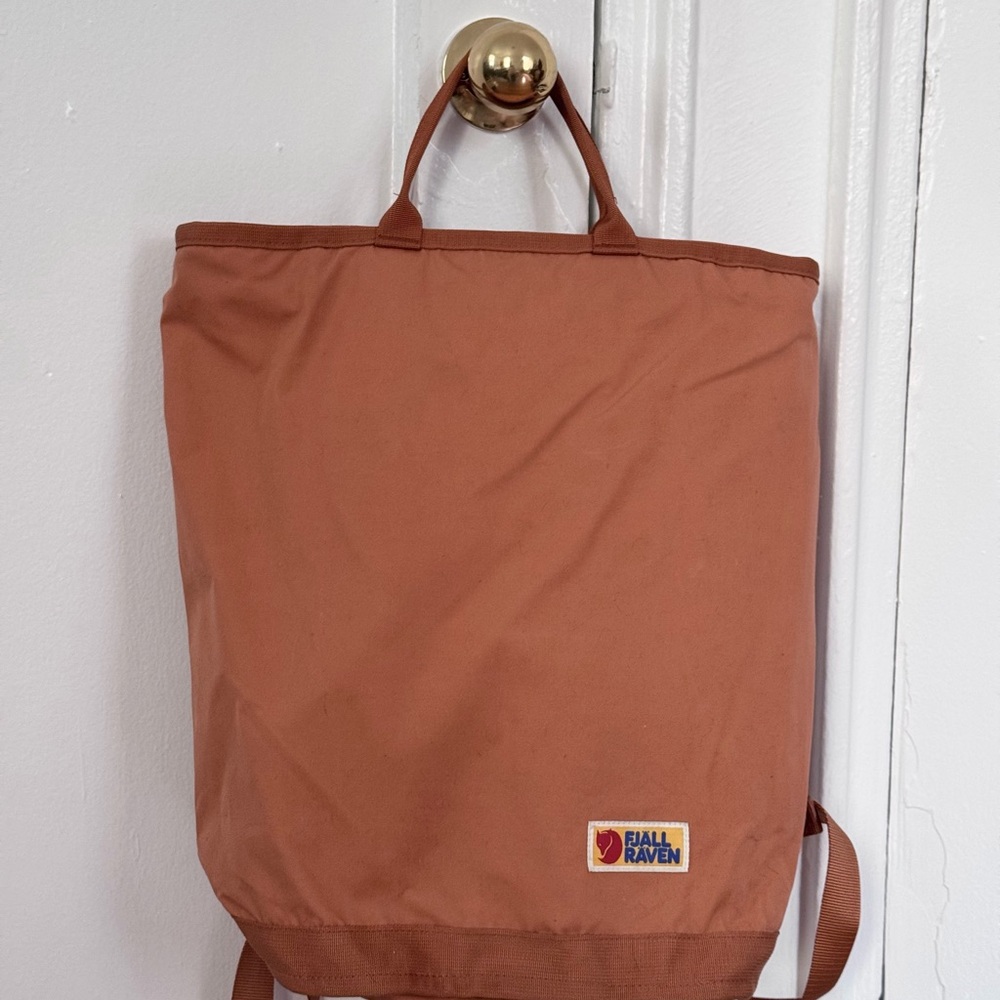 Fjallraven Terracotta Brown Tote Backpack